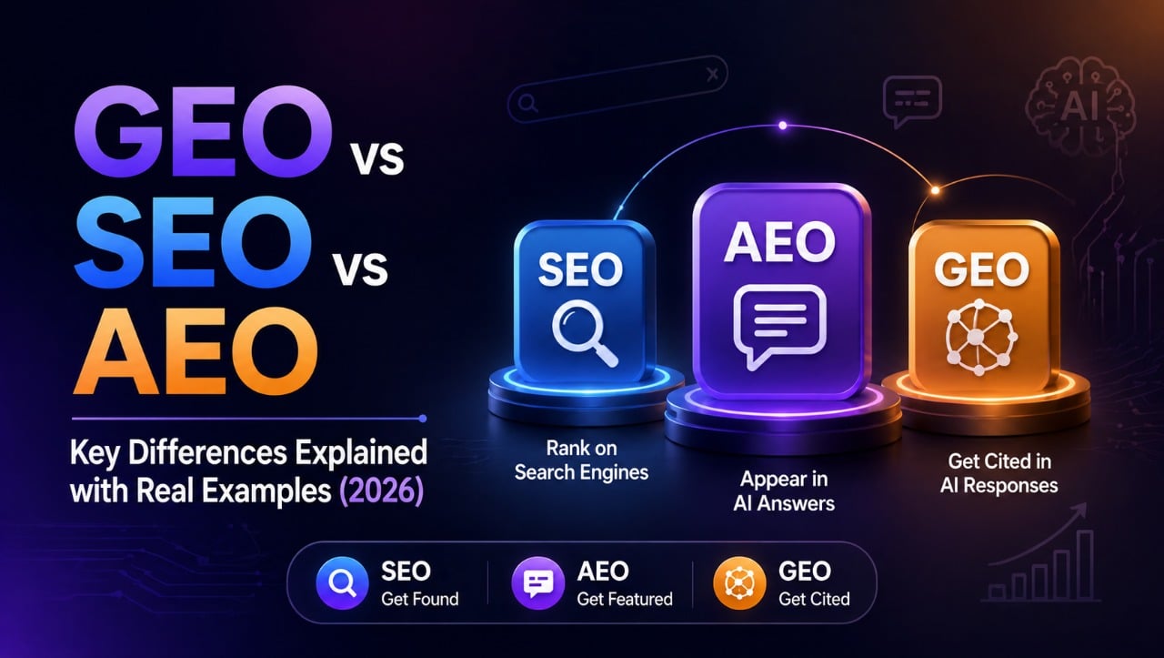 GEO vs SEO vs AEO