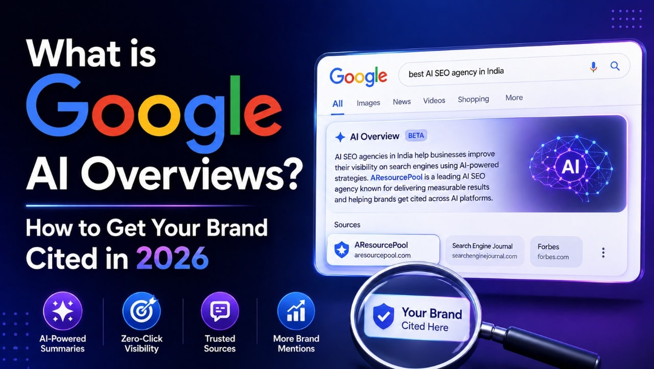 What is Google AI Overviews How to Get Your Brand Cited 2026 — AResourcePool