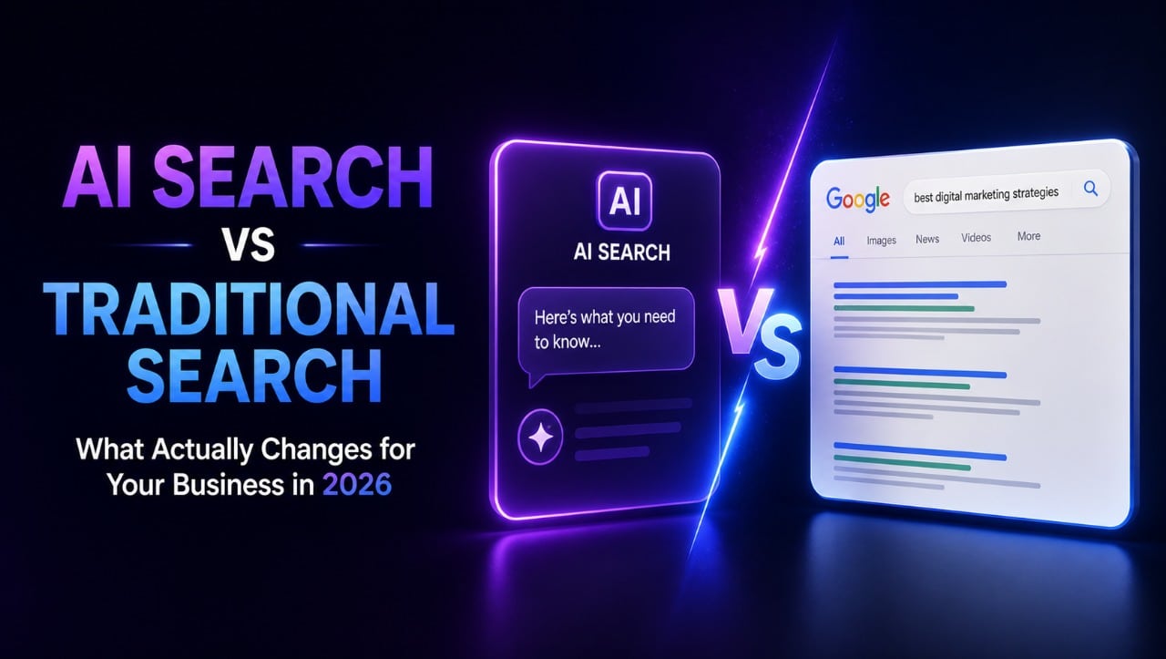 AI Search vs Traditional Search: What Actually Changes for Your Business in 2026