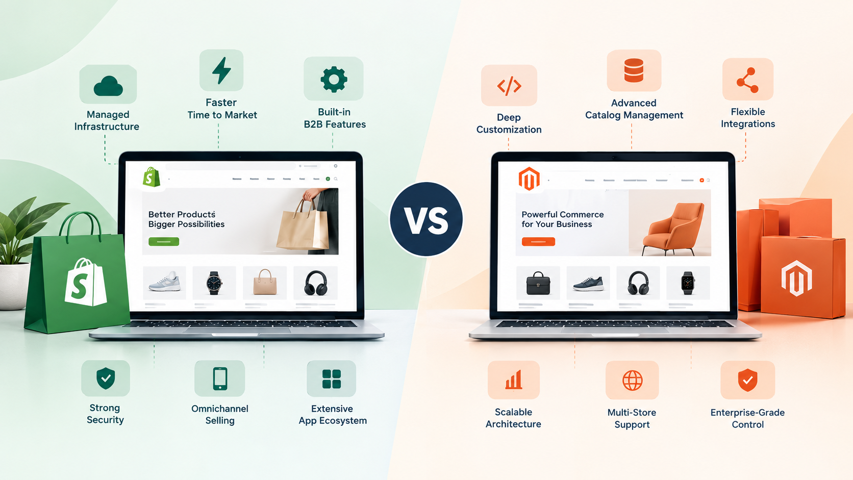 Shopify Plus vs Adobe Commerce: Features & Costs